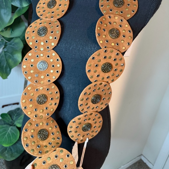 Free People Brown Round Studded Belt - Picture 10 of 10